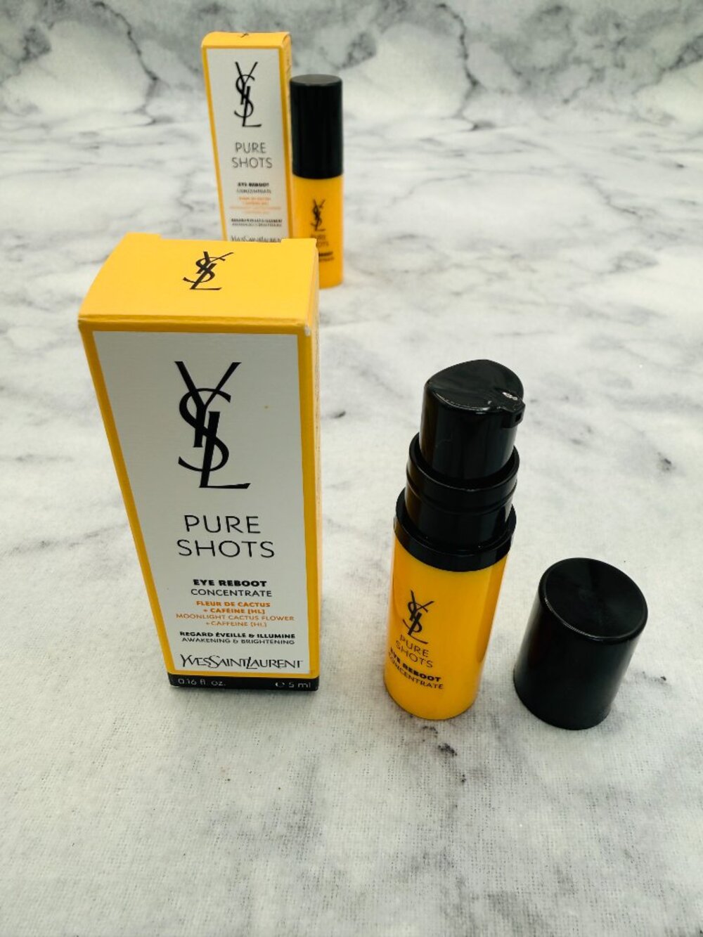 Yves Saint Laurent Skincare Set-Pure Shot Eye Reboot Concentrate,5ml-2pc-BOX-NEW - Picture 12 of 15